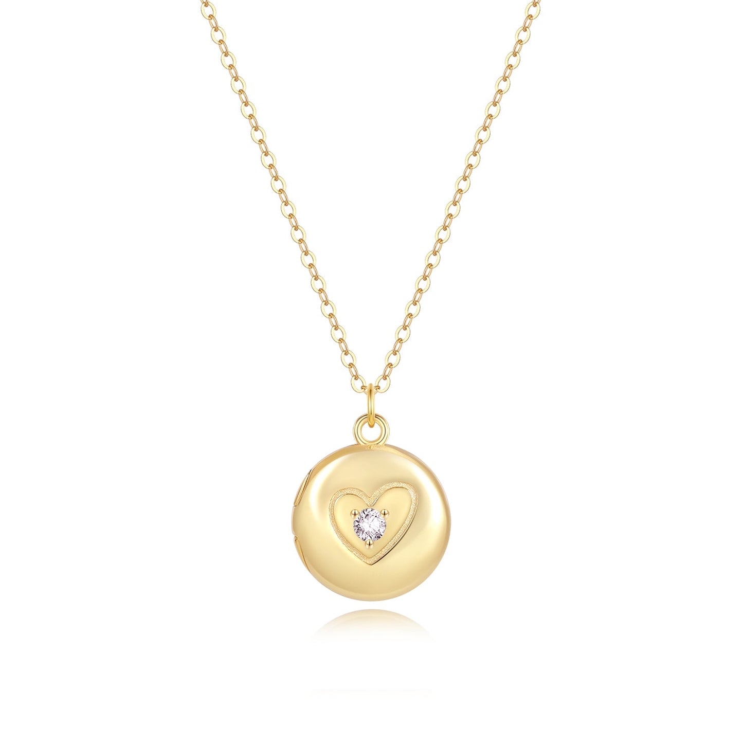 Isabella Rond Medaillon Ketting