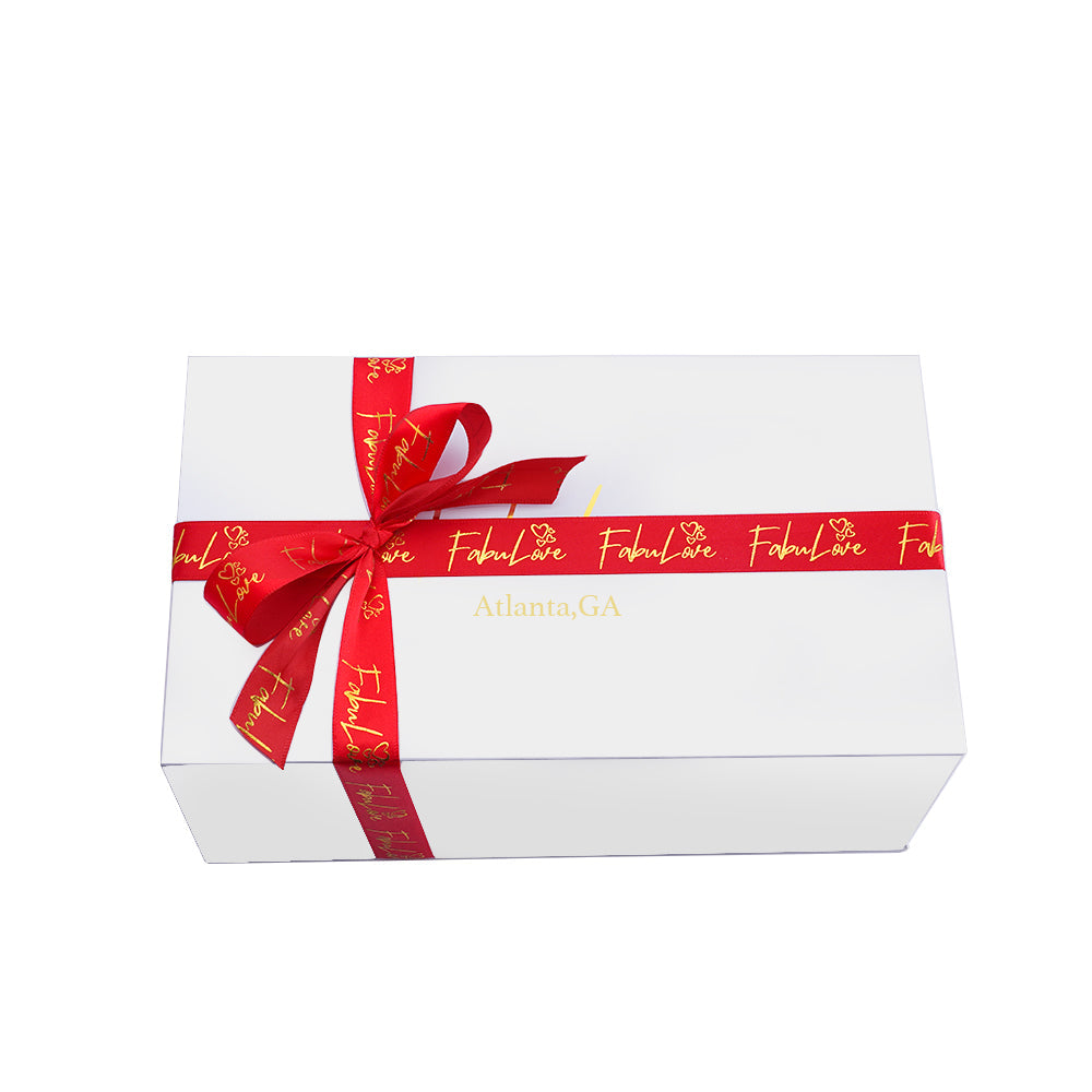 Eeuwige Rozenbox Set met Gegraveerde Ketting