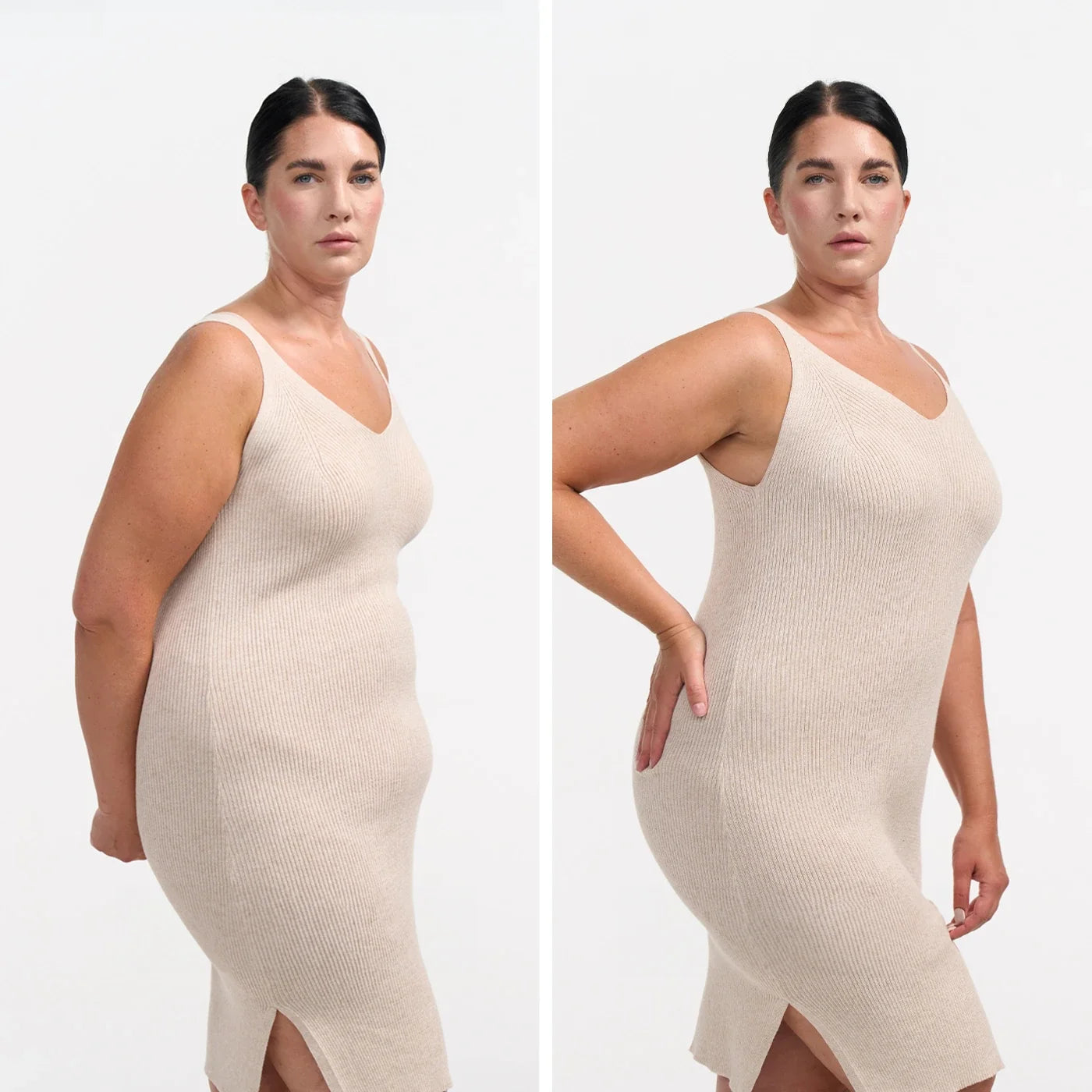 Naadloze shaping short met langere pijp