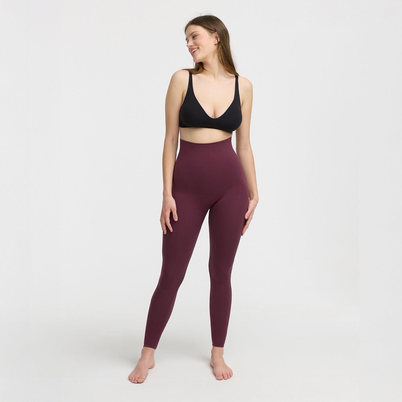 Naadloze shaping legging met hoge band