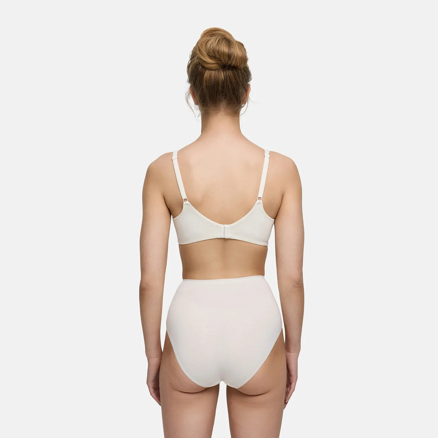 Katoenen high waist slip met hoge band