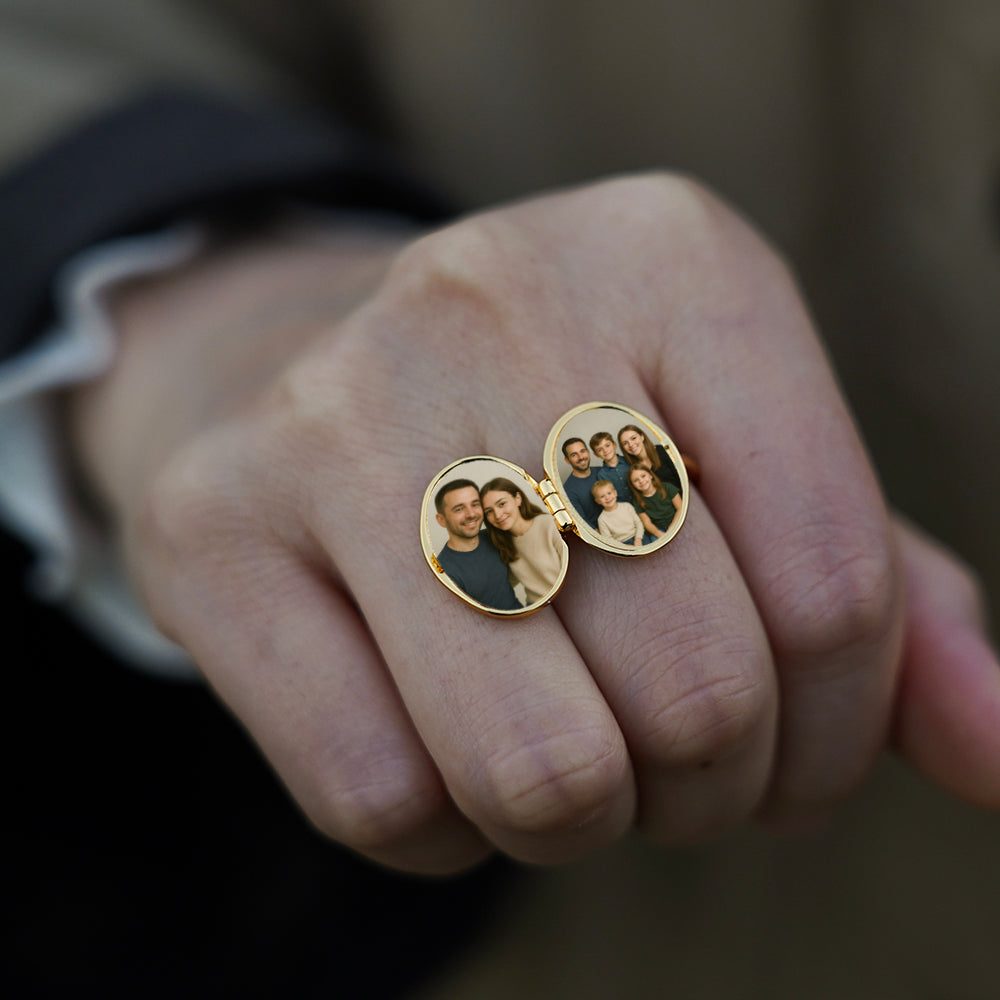 Ovale Medaillon Ring