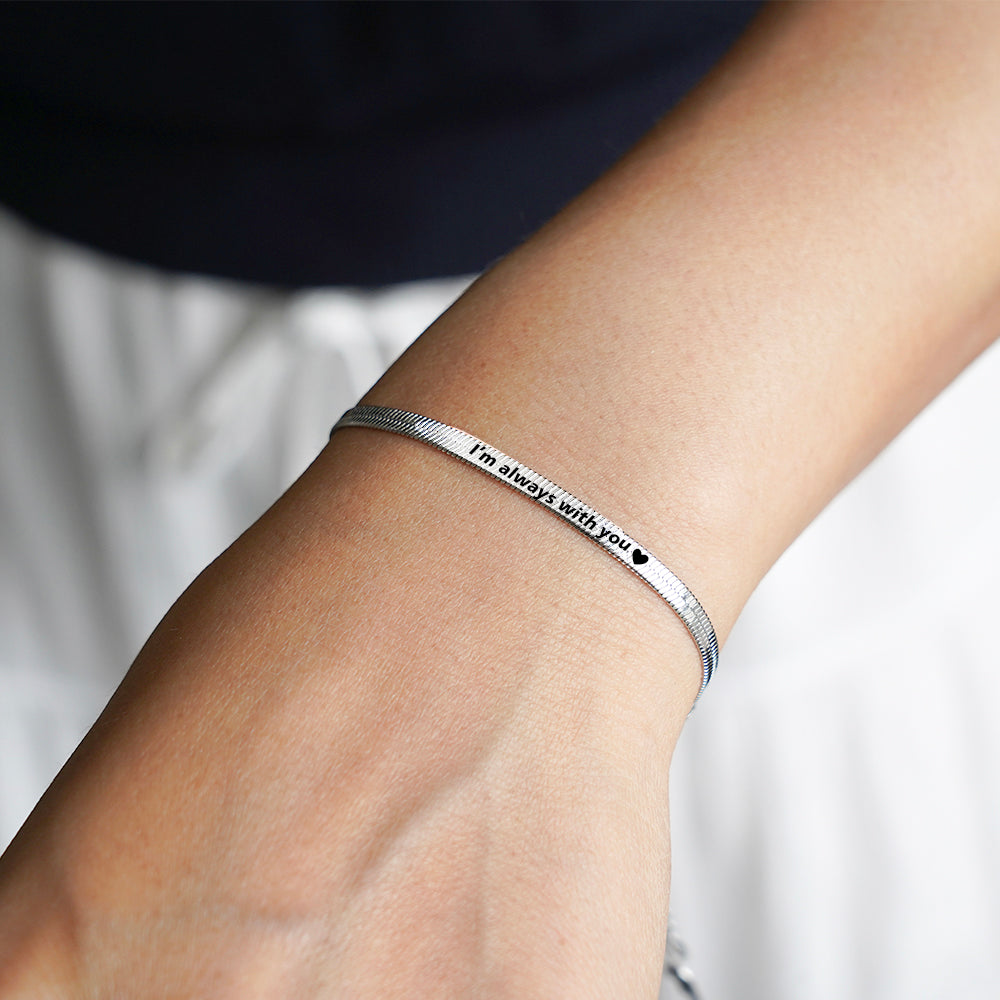 Gegraveerde Koord Armbanden Set