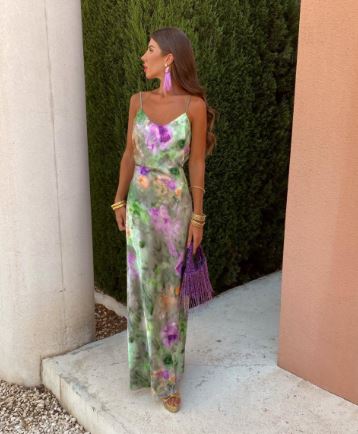 Off-shoulder maxi jurk met bloemenprint – Seraphina