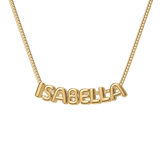 Gepersonaliseerde Ketting met Bubbelletters