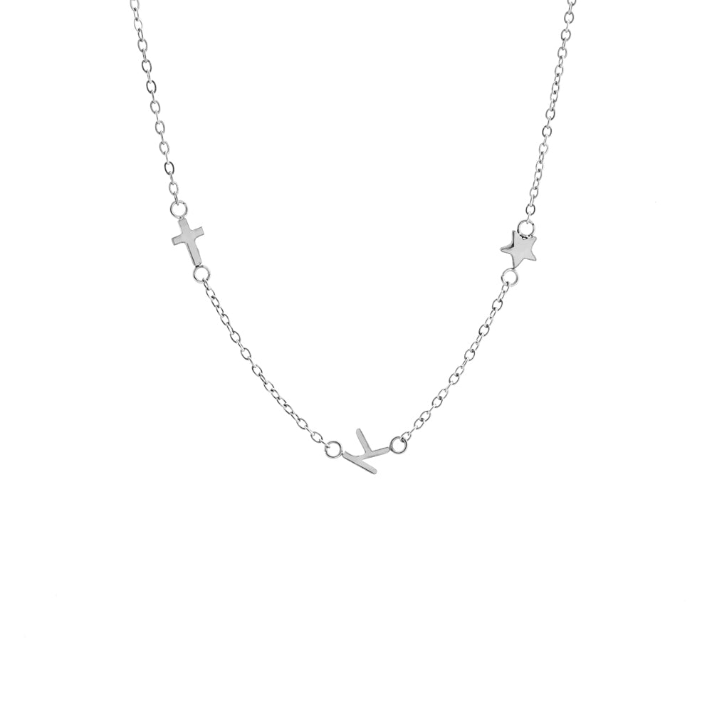 Fijne Ketting met Drie Hangers