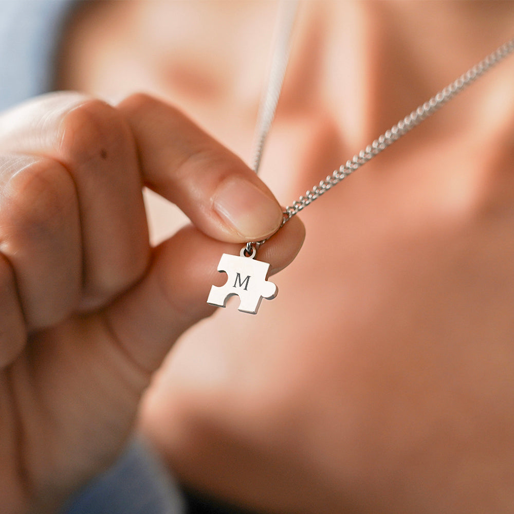 Gepersonaliseerde Puzzelketting voor Koppels