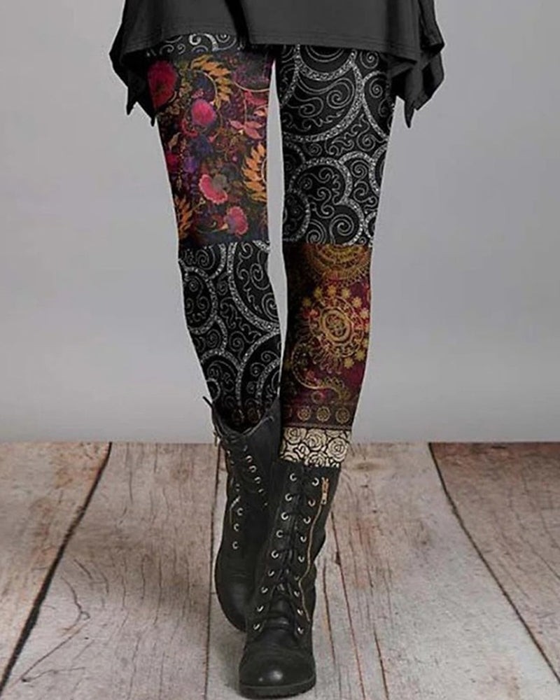 Bohemian Legging met Etnische Print – Ziva