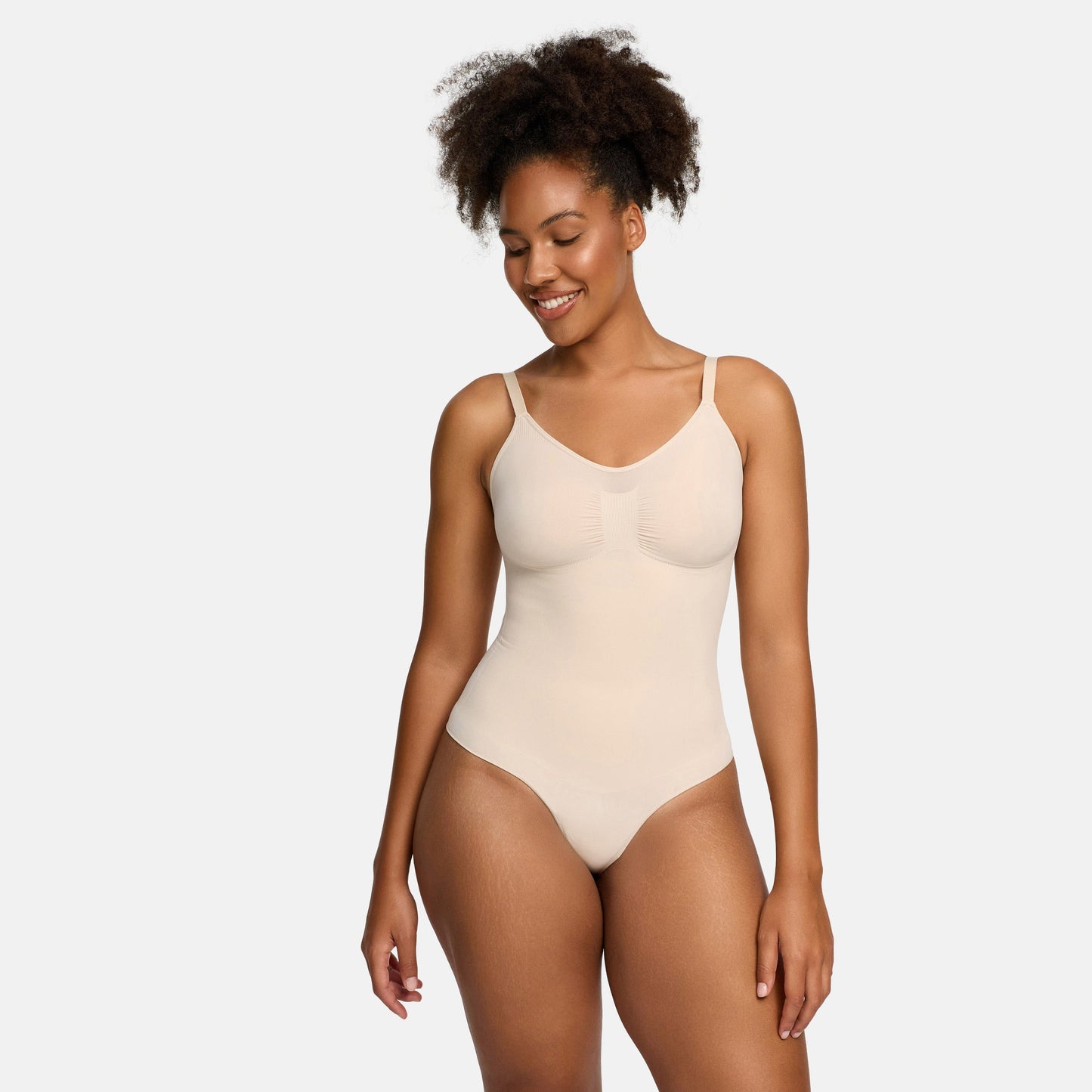 Naadloze shapewear bodysuit met string