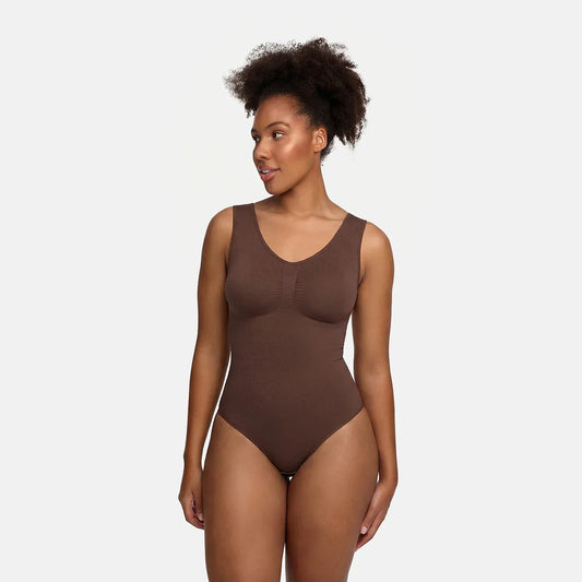 Tanktop shapewear bodysuit met slip