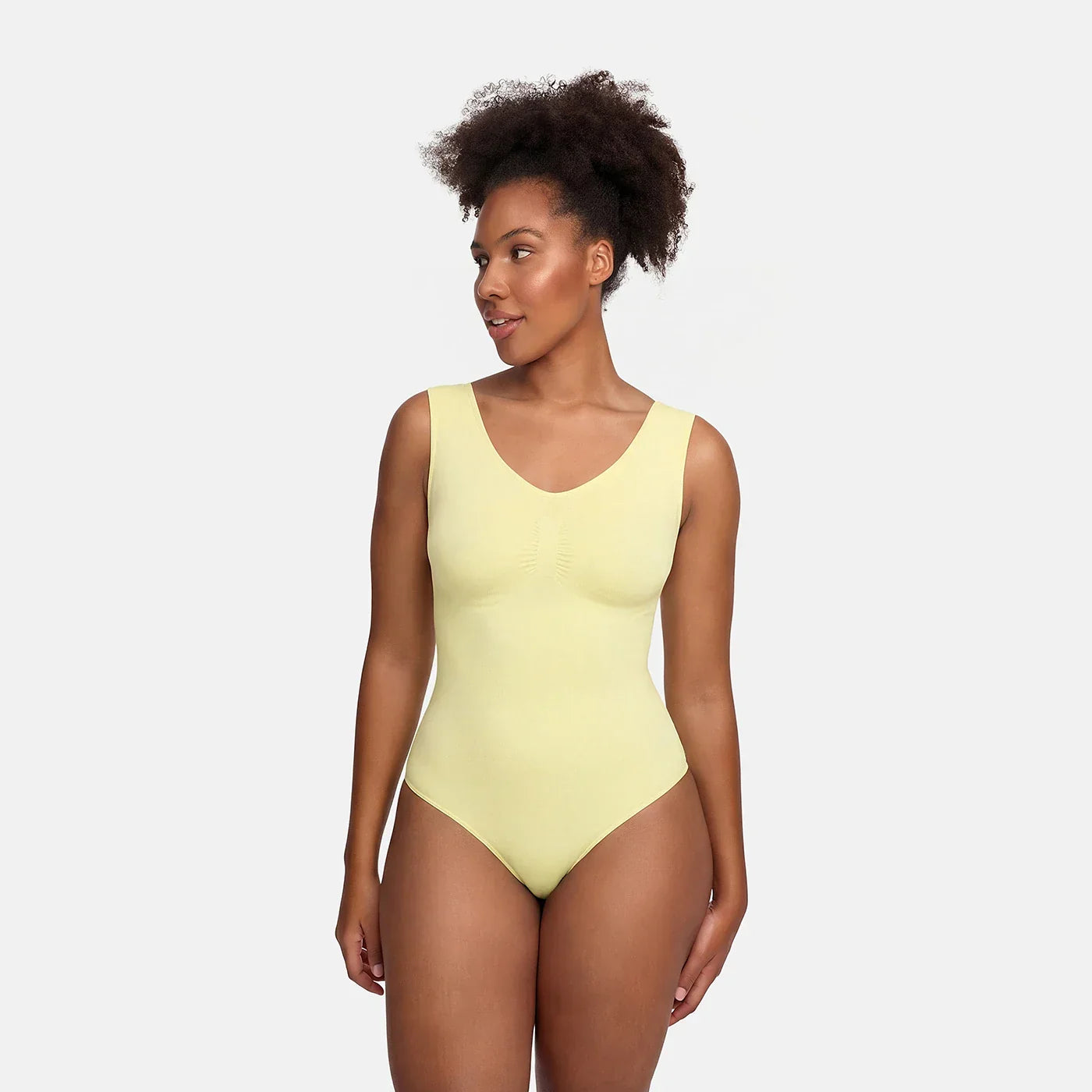 Tanktop shapewear bodysuit met string