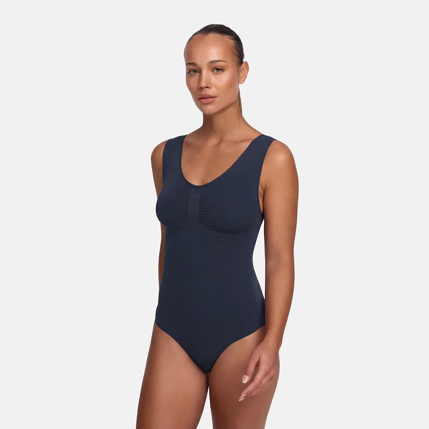 Tanktop shapewear bodysuit met string