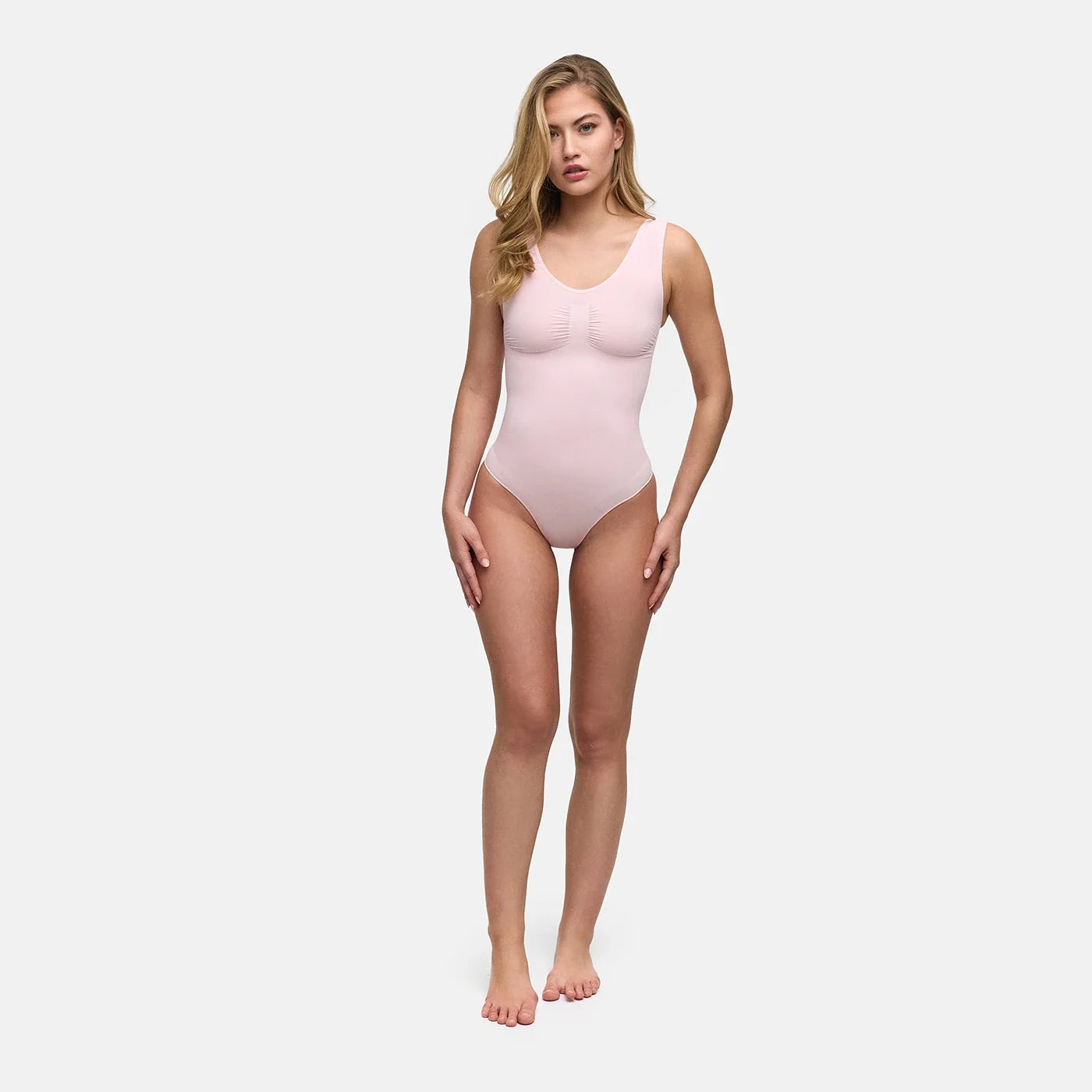 Tanktop shapewear bodysuit met string