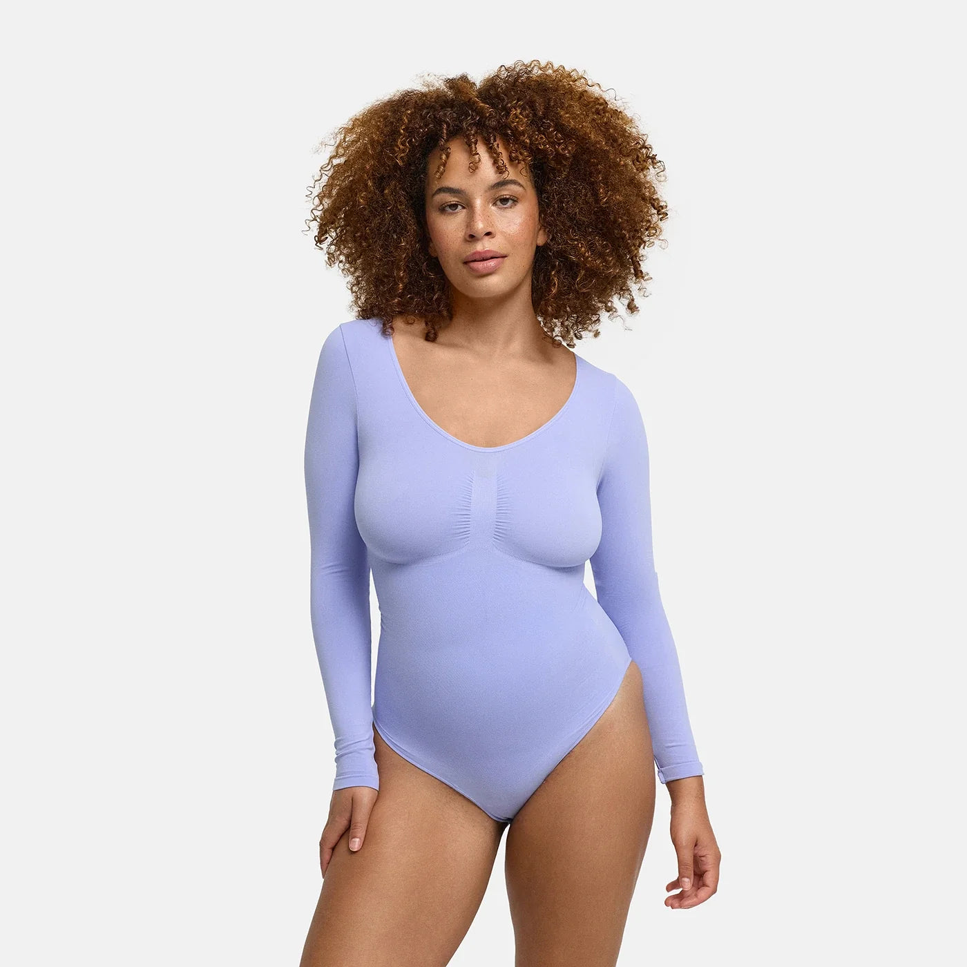 Shapewear bodysuit met lange mouw en slip