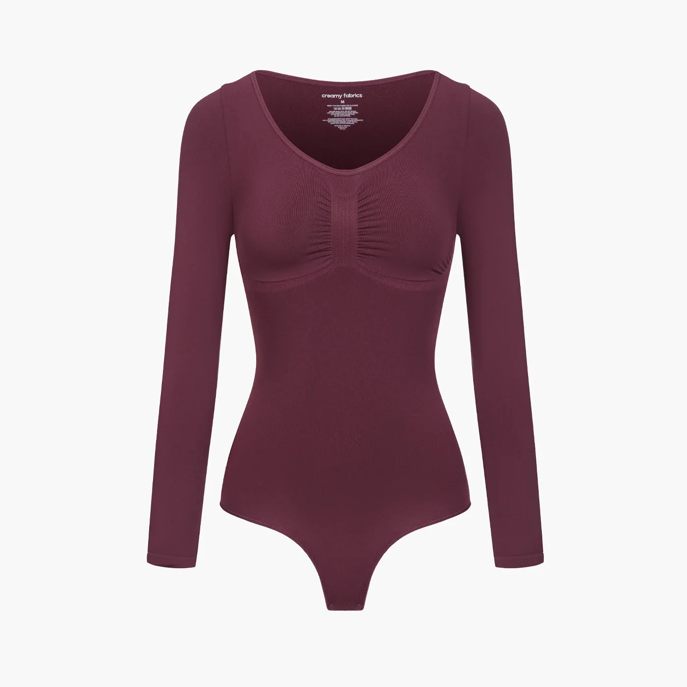 Shapewear bodysuit met lange mouw en string
