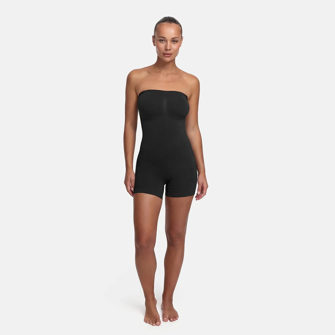 Shapewear bodysuit zonder bandjes met short