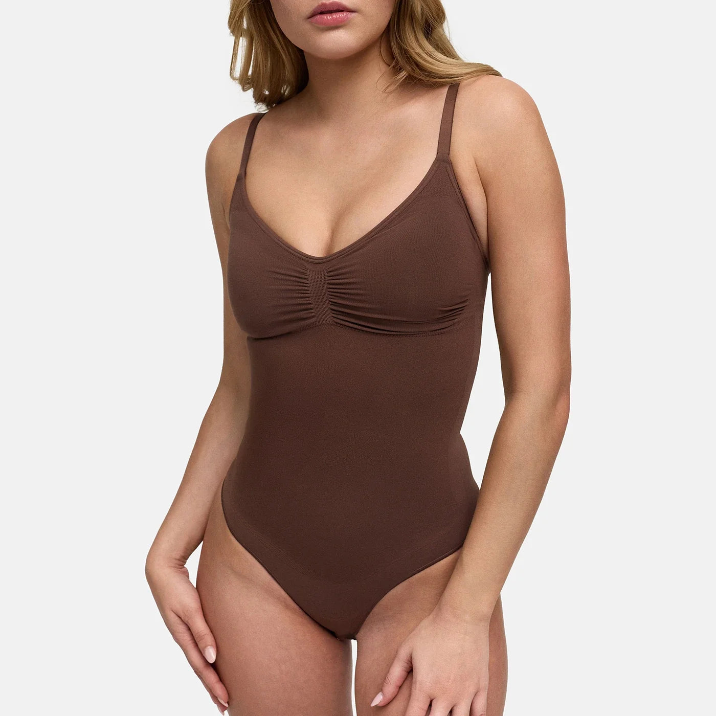Shapewear bodysuit met beugelloze bh en string