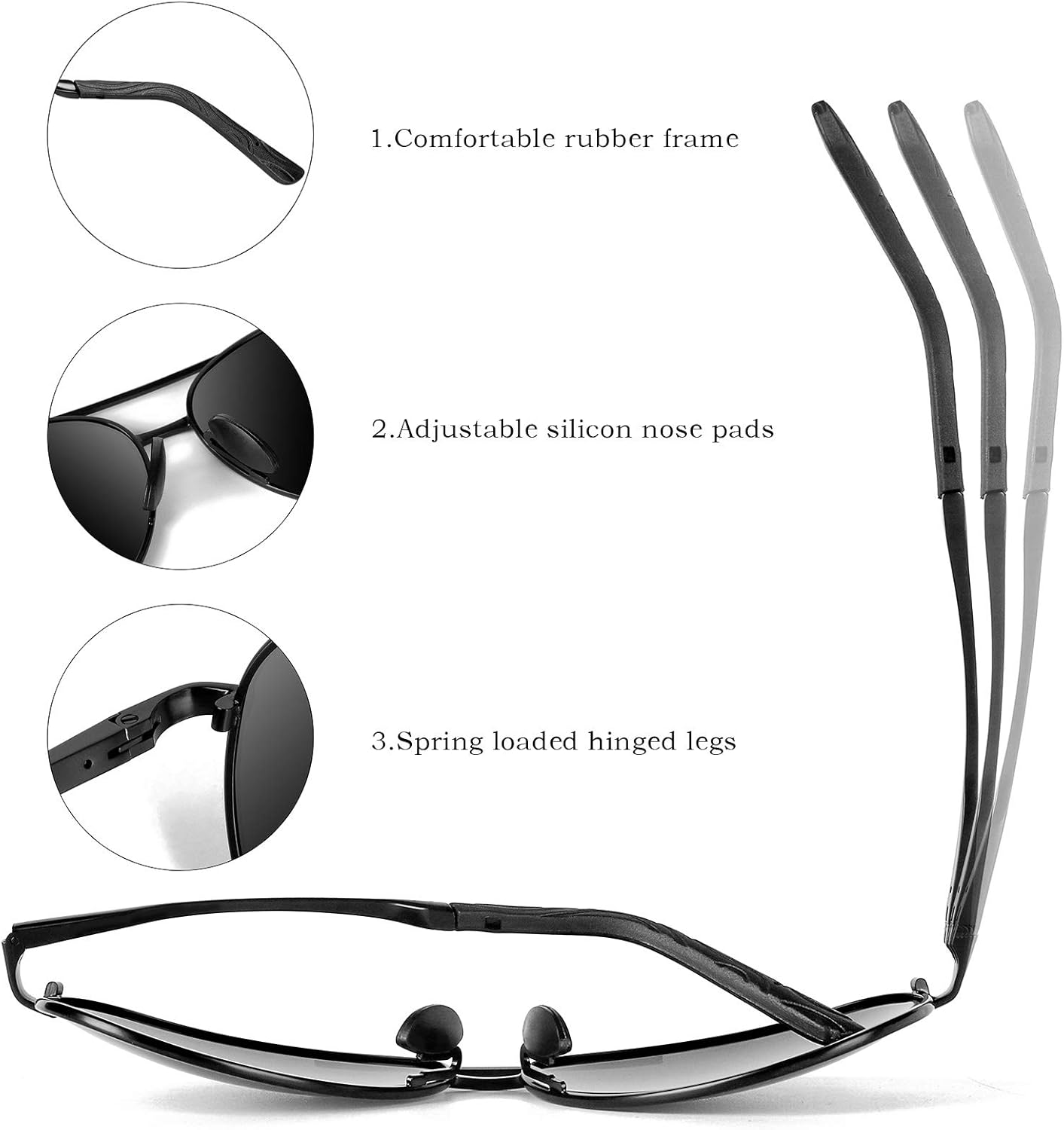 Gepolariseerde aviator zonnebril – Joey