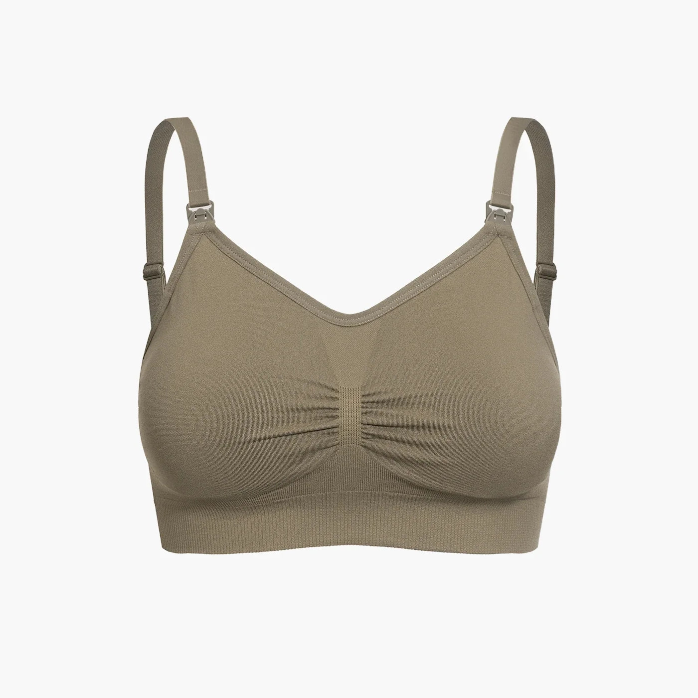 Naadloze voedings-bh met clipsluiting