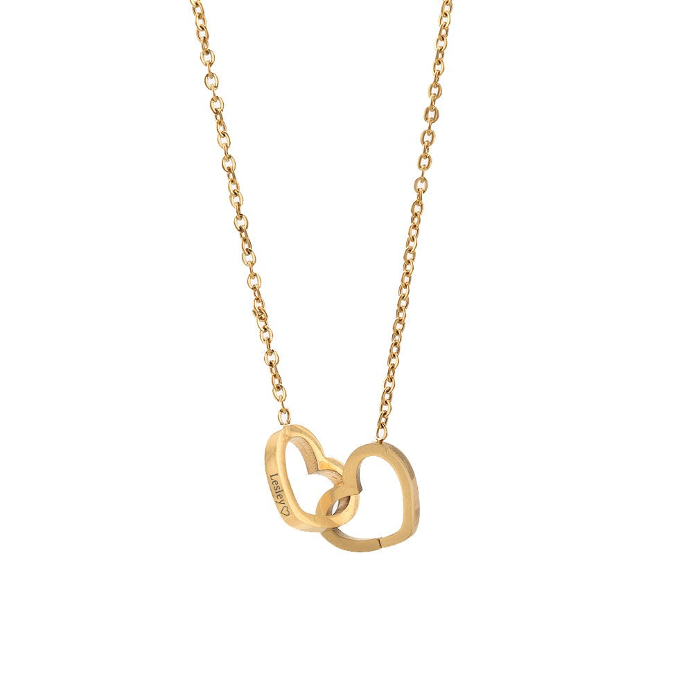Eeuwige Roos Doos met Gegraveerde Ketting