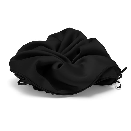 Oversized satijnen scrunchie voor elke dag