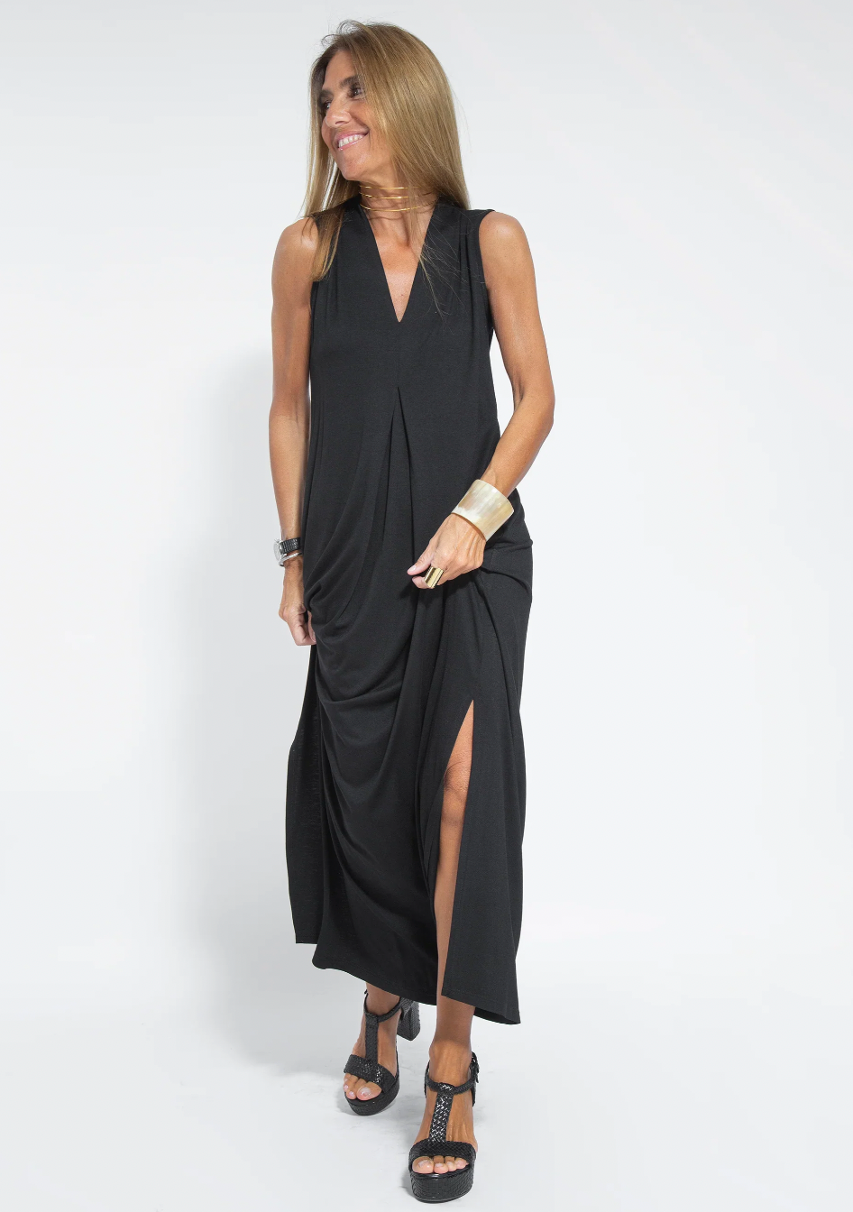Tweedelige Maxi-jurk met Vest – Loreen