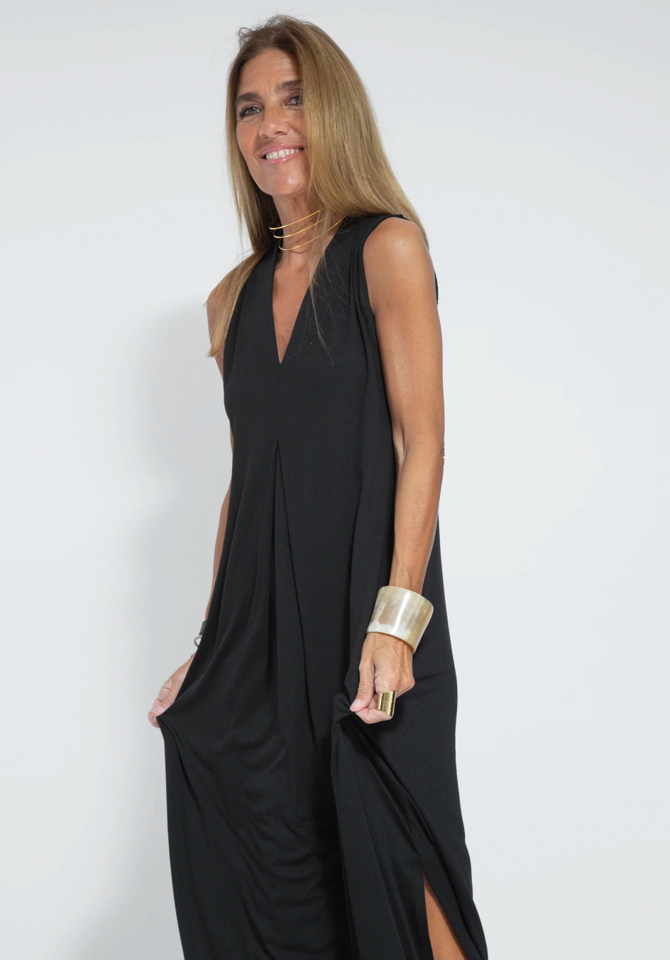 Tweedelige Maxi-jurk met Vest – Loreen