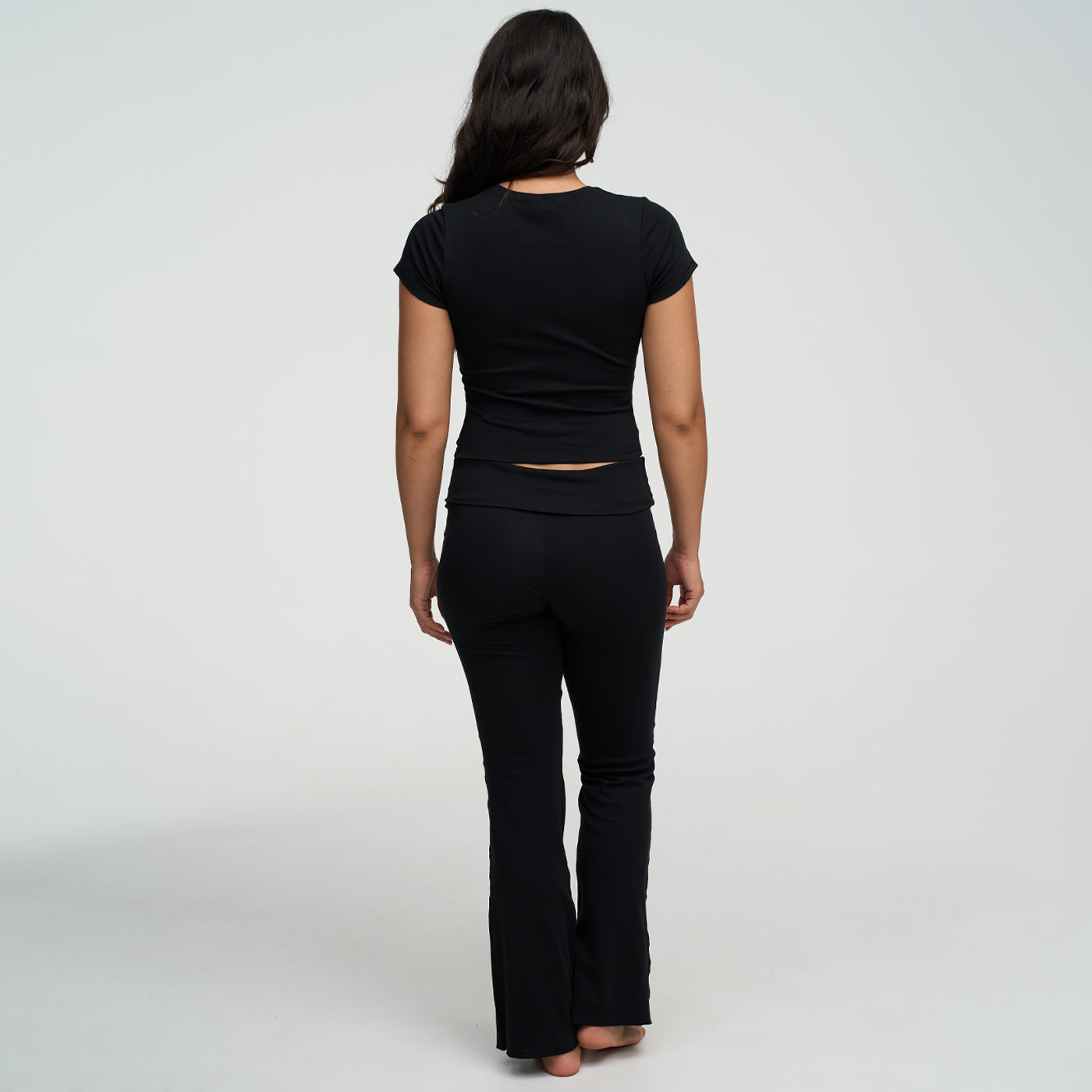 Katoenen flared bootcut legging