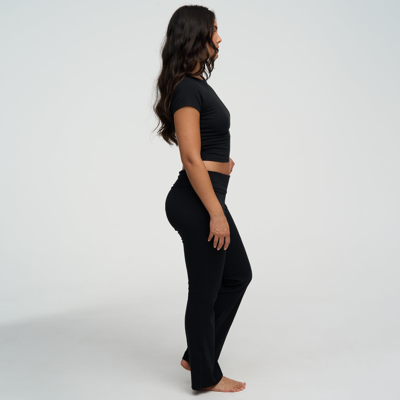 Katoenen flared bootcut legging