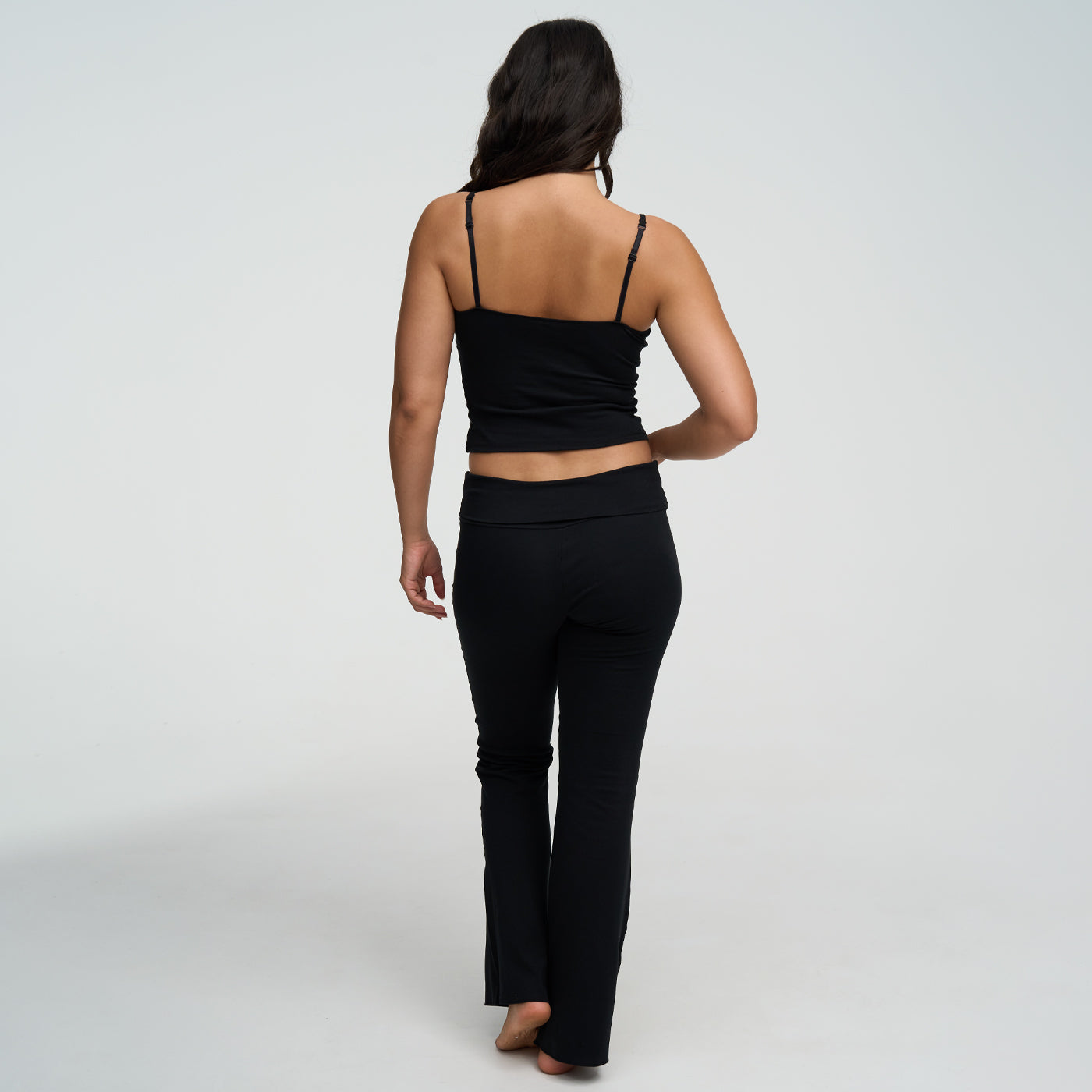 Katoenen cami-top met smalle bandjes