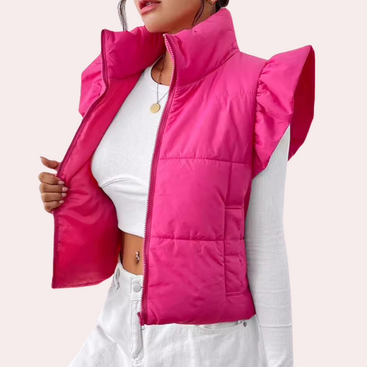 Korte gewatteerde bodywarmer – Romy
