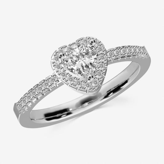 Fonkelende Hart Belofte Ring