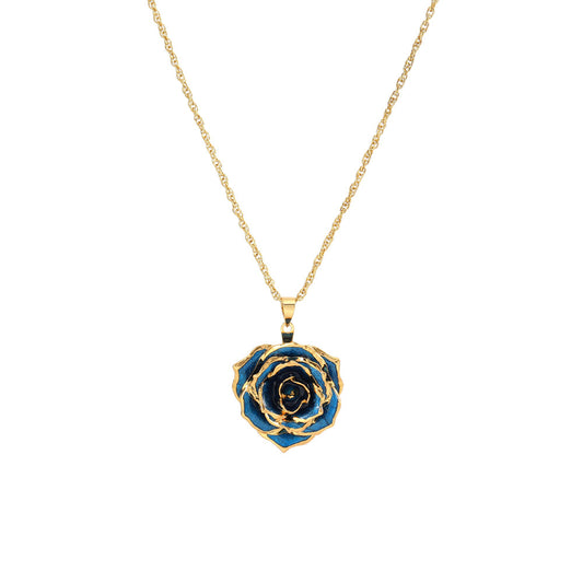 Ketting met Echte Roos Hanger