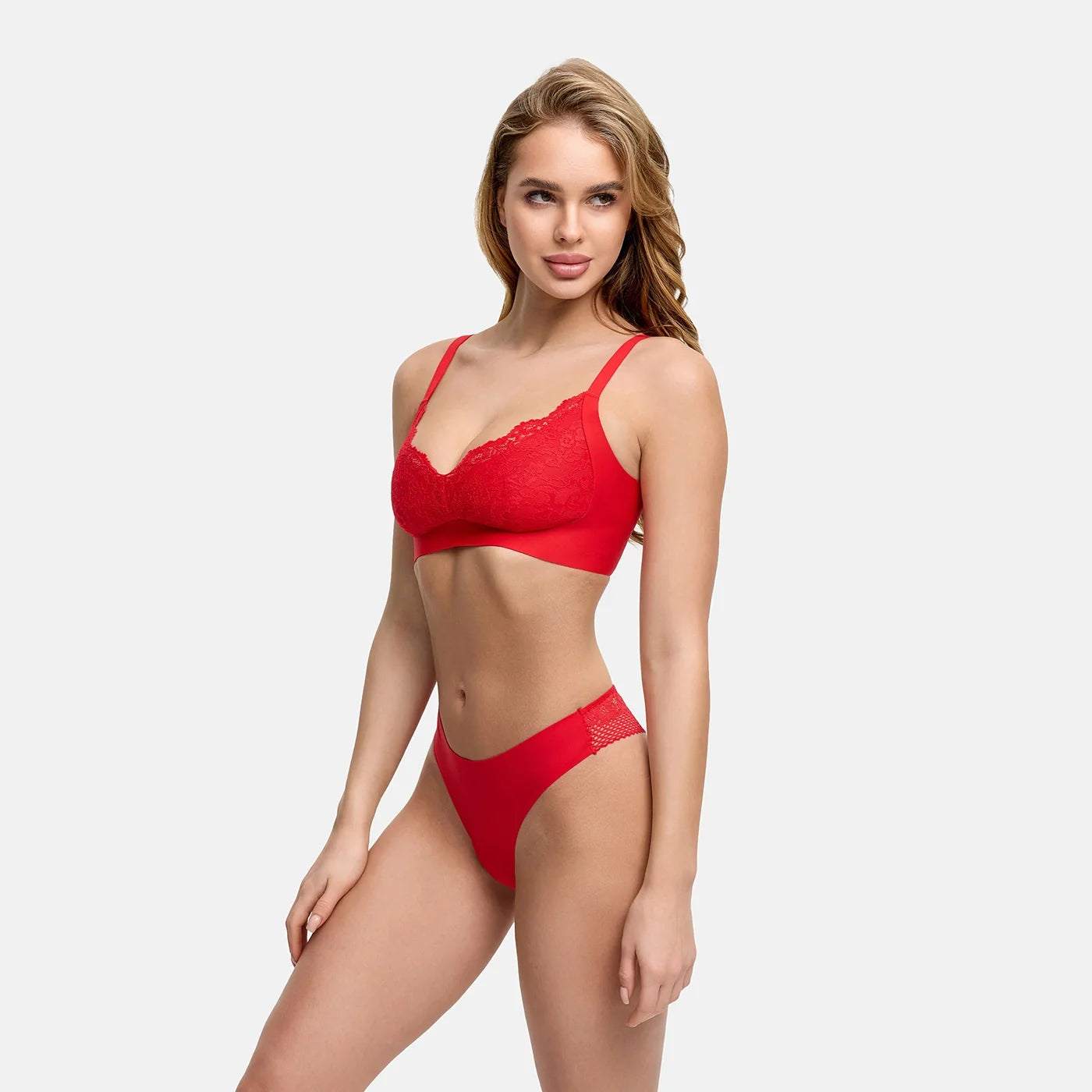 Naadloze string met kant | 3-pack