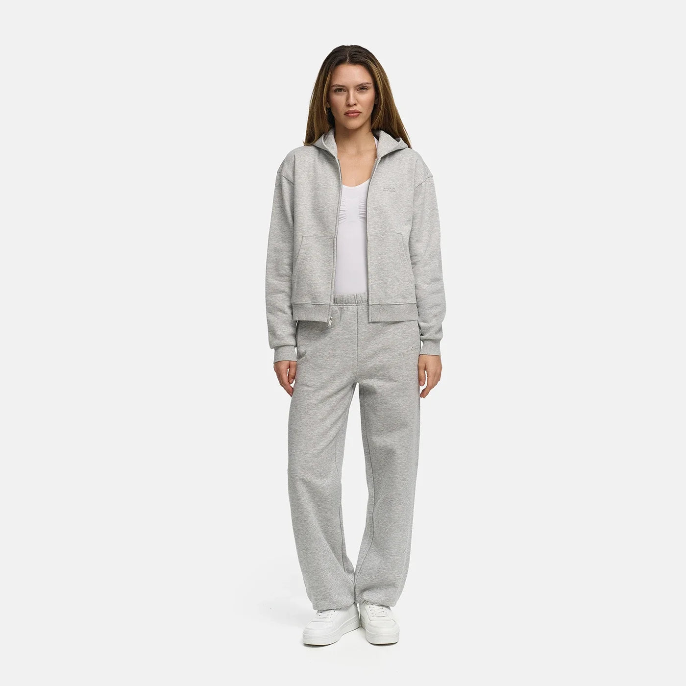 Relaxed fit hoodie met rits voor elke dag