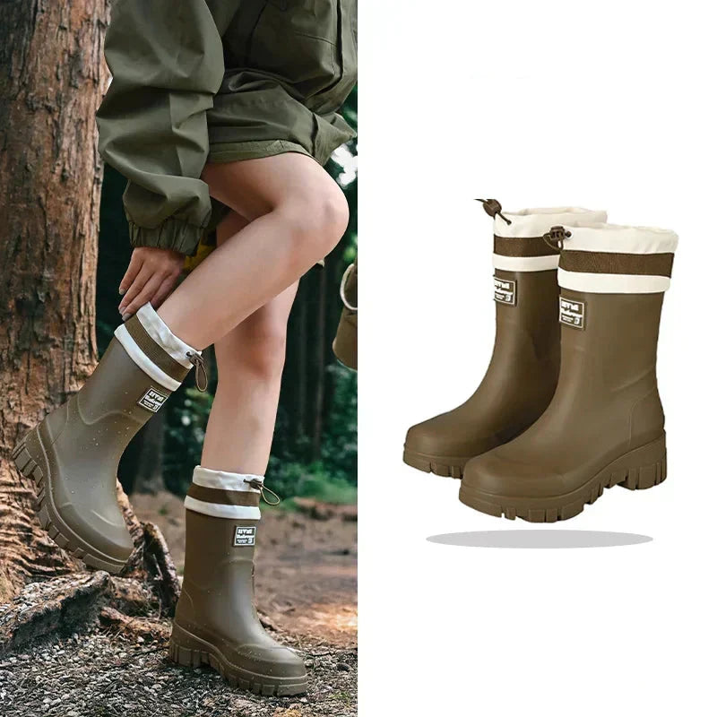 Waterdichte dames regenlaarzen in retrolook – Arlena