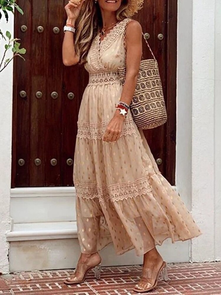 Boho Ibiza Maxi-jurk – Solana