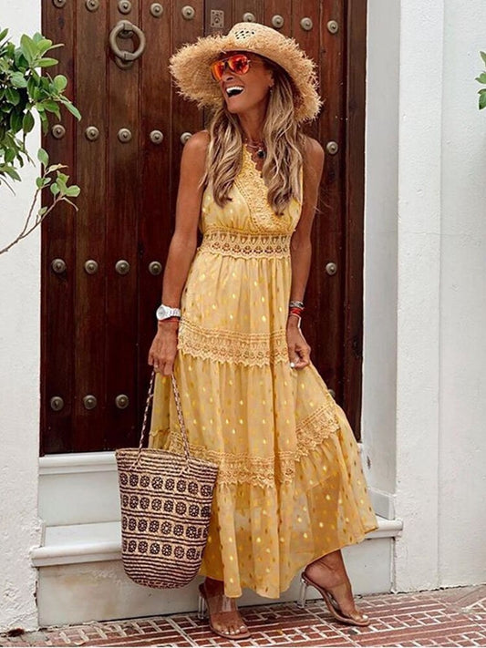 Boho Ibiza Maxi-jurk – Solana