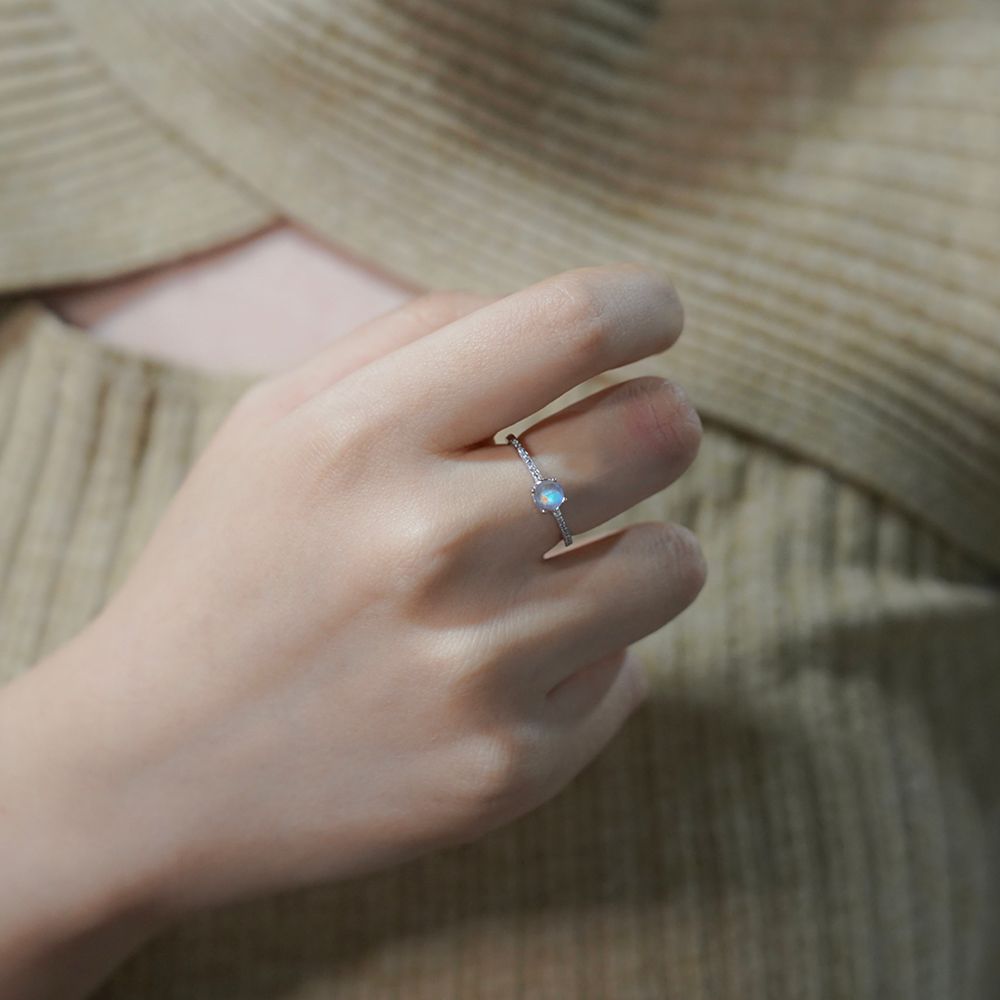 Celeste Ring met Maansteen