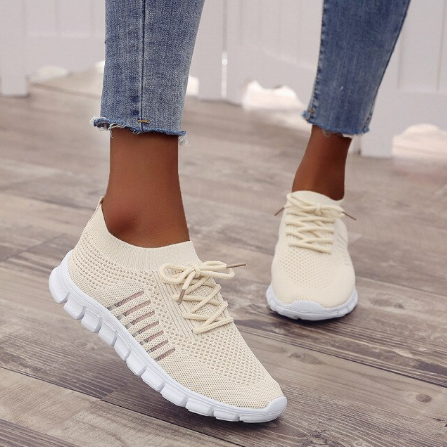 Orthopedische sneakers met mesh bovenwerk