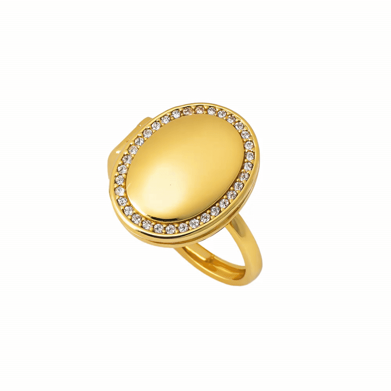 Ovale Medaillon Ring