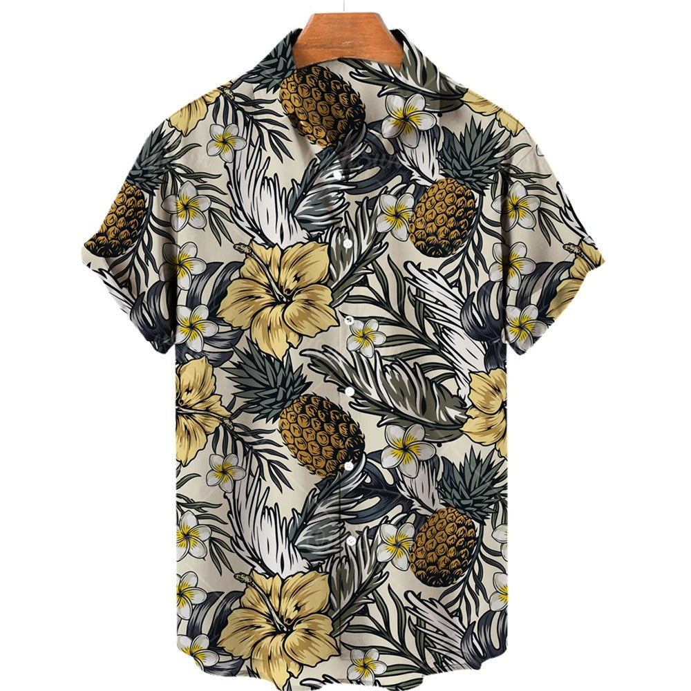 Hawaii overhemd met tropische print – Mateo