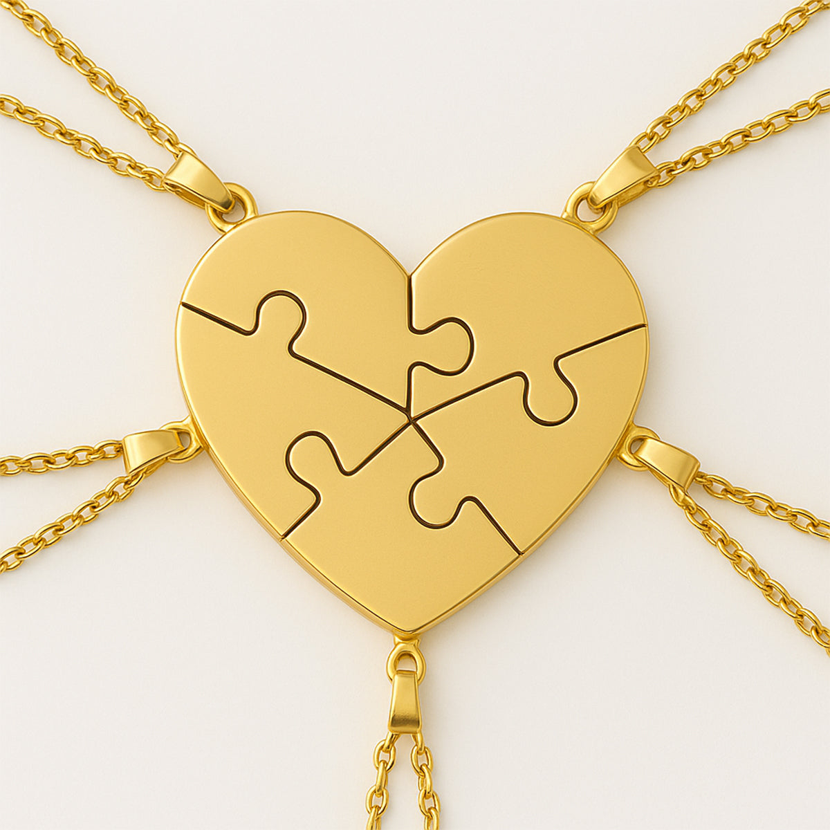 Puzzelhart Ketting