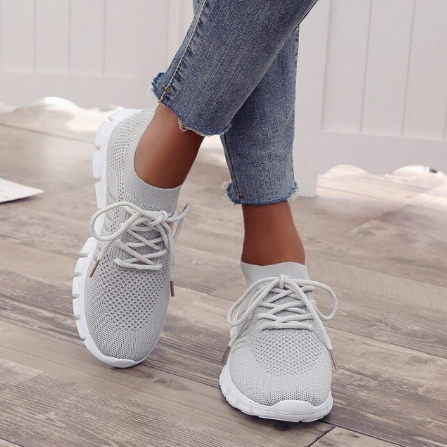 Orthopedische sneakers met mesh bovenwerk