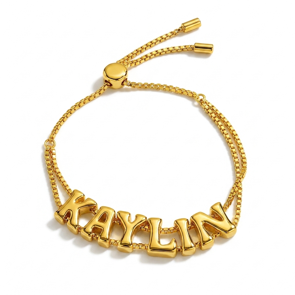 Armband met Bubbelletters