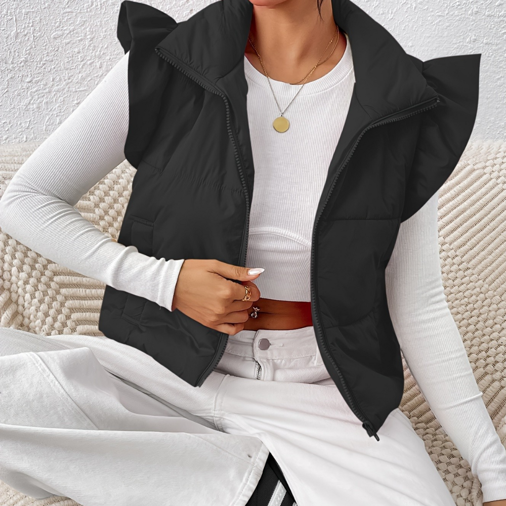 Korte gewatteerde bodywarmer – Romy