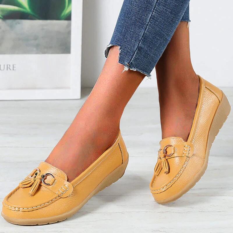 Orthopedische leren loafers – Isabella