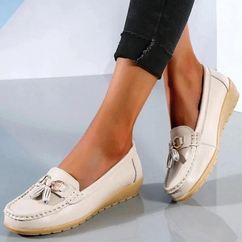 Orthopedische leren loafers – Isabella