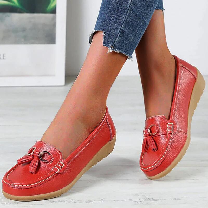 Orthopedische leren loafers – Isabella