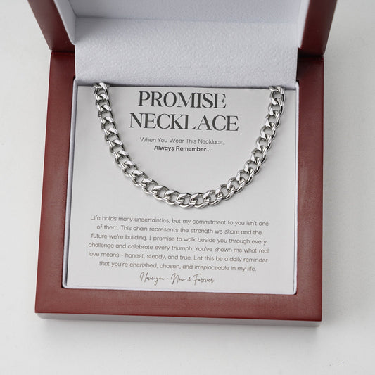 Belofteketting van Sterling Zilver